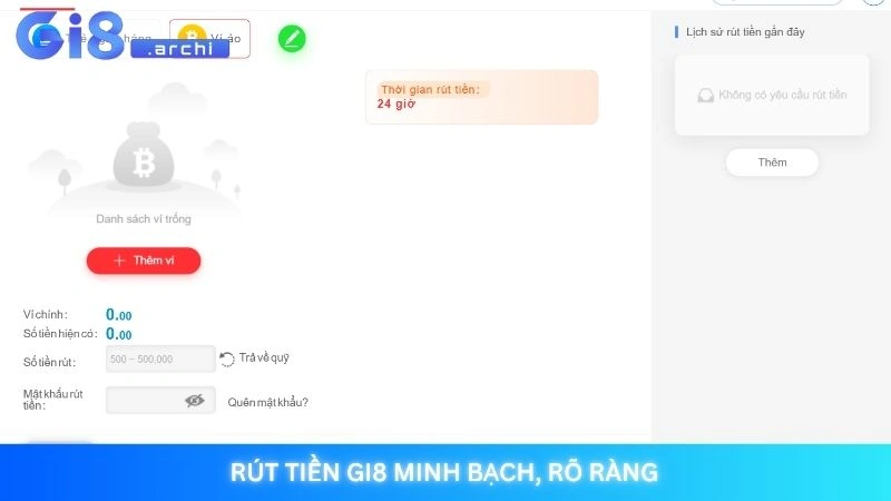 Rút tiền Gi8 - Giao dịch an toàn, tiền về siêu tốc 1 Rút tiền Gi8 minh bạch, rõ ràng