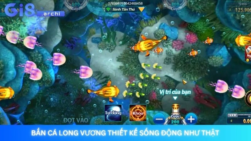 Bắn cá Long Vương Gi8 - Săn rồng vàng nhận thưởng lớn 2 Bắn cá Long Vương thiết kế sống động như thật