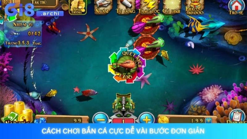 Cách chơi bắn cá cực dễ vài bước đơn giản