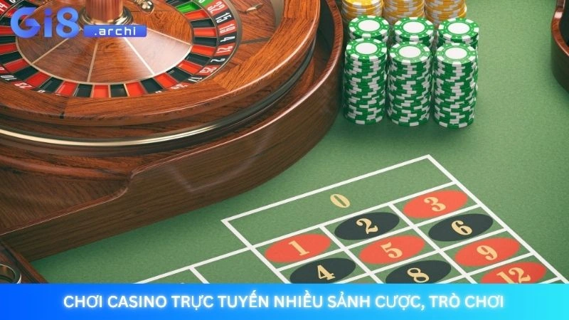 Chơi casino trực tuyến nhiều sảnh cược, trò chơi