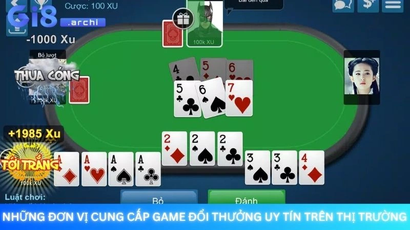 Những đơn vị cung cấp game đổi thưởng uy tín trên thị trường