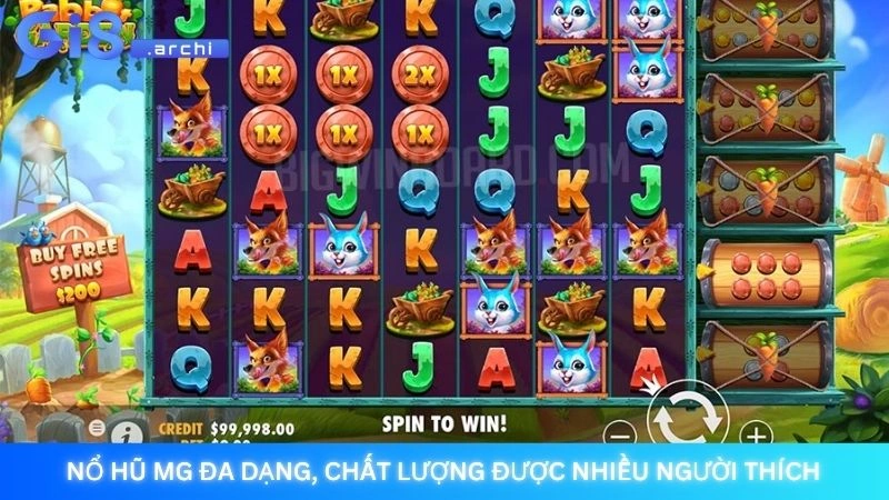 Nổ hũ MG đa dạng, chất lượng được nhiều người thích