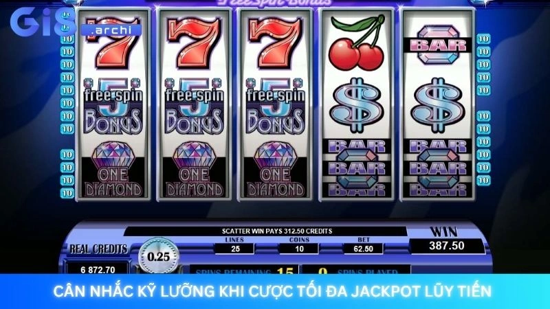 Nổ hũ TP Gi8 - Khám phá sảnh slot TP Gaming mới lạ 4 Cân nhắc kỹ lưỡng khi cược tối đa jackpot lũy tiến