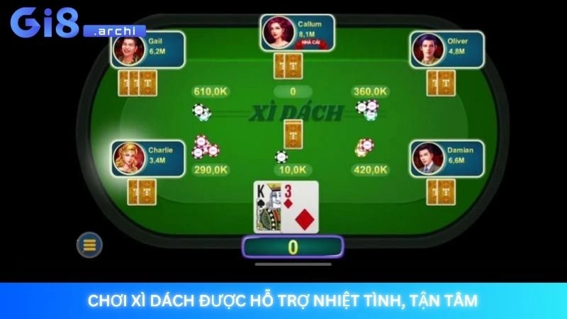 Xì dách Gi8 - Chơi Blackjack online đơn giản, dễ thắng nhất 3 Chơi Xì dách được hỗ trợ nhiệt tình, tận tâm